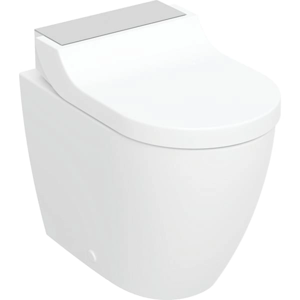 Geberit Stand-Dusch-WC Komplettanlage AquaClean „Tuma“ Comfort in Edelstahl gebürstet, Befestigung sichtbar, ohne Spülrand Geberit Stand-Dusch-WC Komplettanlage AquaClean „Tuma“ Comfort in Edelstahl gebürstet, Befestigung sichtbar, ohne Spülrand