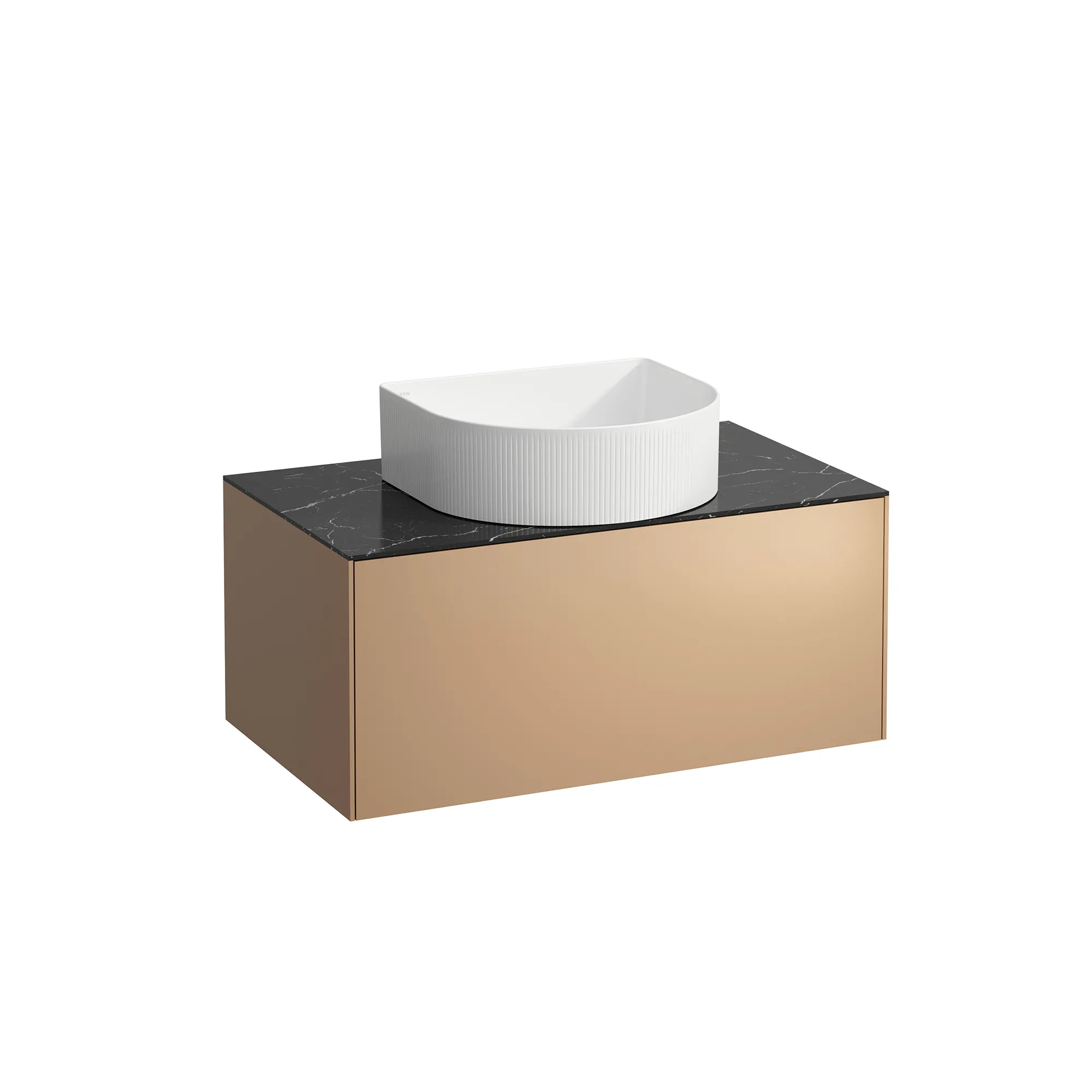 Laufen Waschtischunterbau SONAR 457x777x341, Kupfer/Nero Marquina Laufen Waschtischunterbau SONAR 457x777x341, Kupfer/Nero Marquina