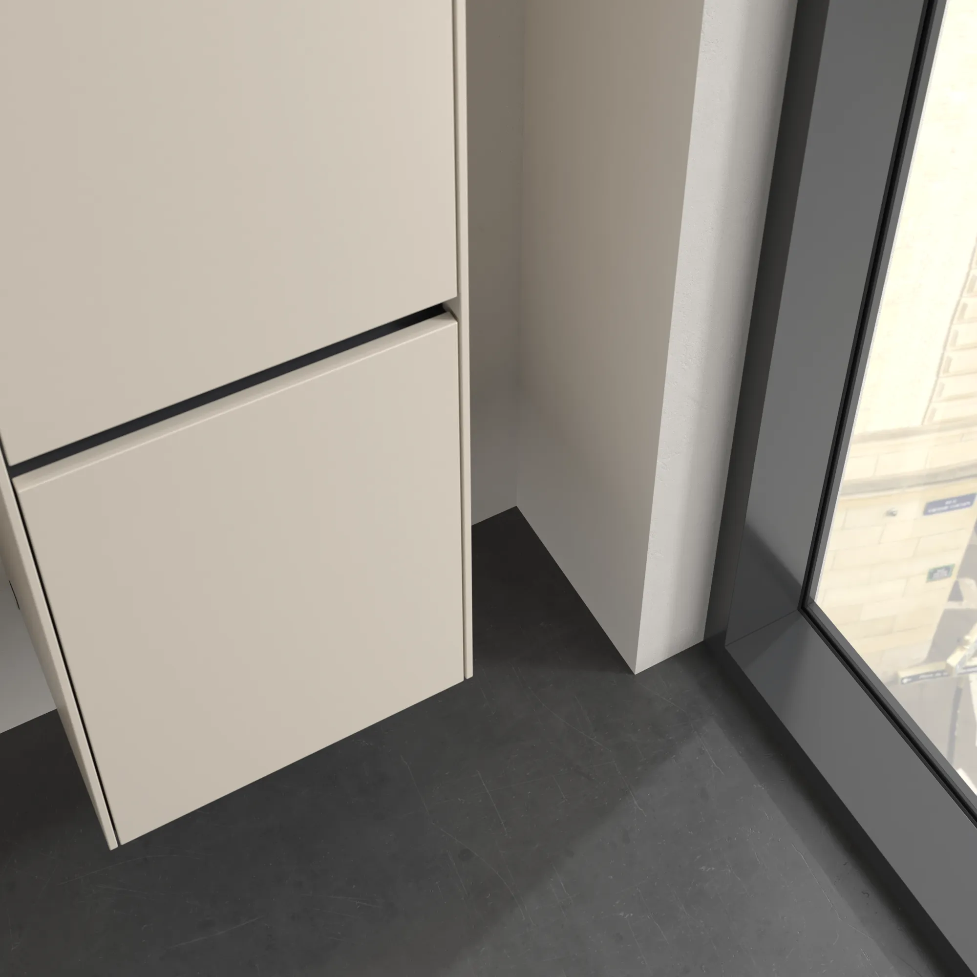 Villeroy & Boch Hochschrank „Collaro“ 40,4 × 153,8 × 34,9 cm ohne Beleuchtung, Anschlag rechts, 2 Türen
