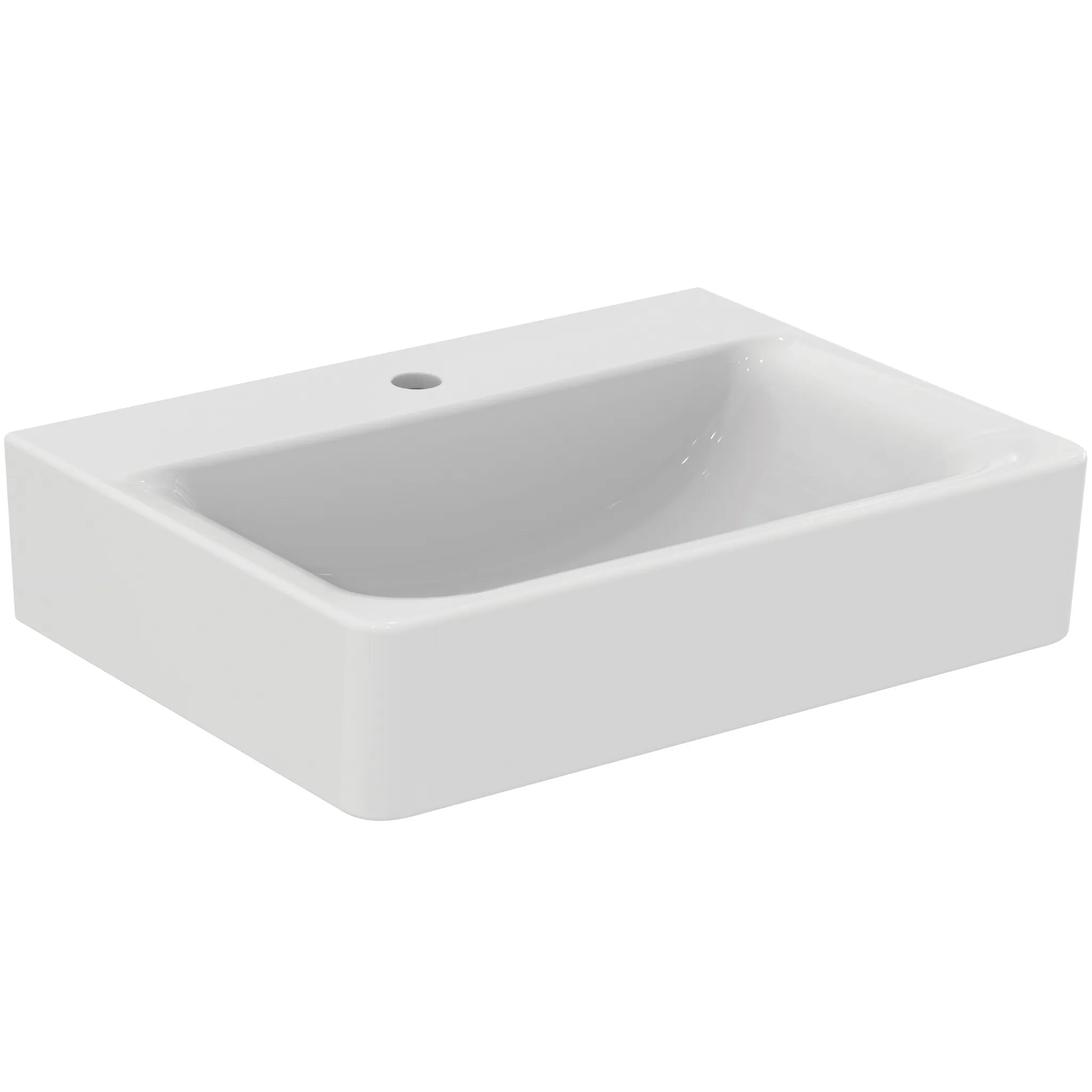 Ideal Standard Waschtisch Connect Cube, 1 Hahnloch, 600x460x175 mm, weiß