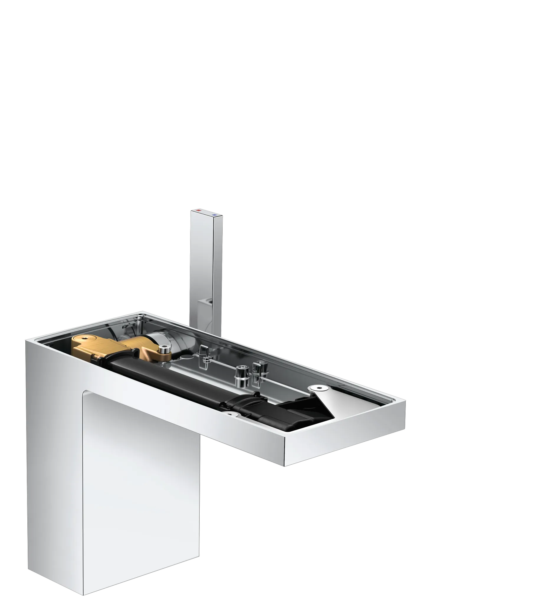 Hansgrohe AXOR MyEdition Einhebel-Waschtischmischer 110 mit Push-Open Ablaufgarnitur, Chrom Hansgrohe AXOR MyEdition Einhebel-Waschtischmischer 110 mit Push-Open Ablaufgarnitur, Chrom