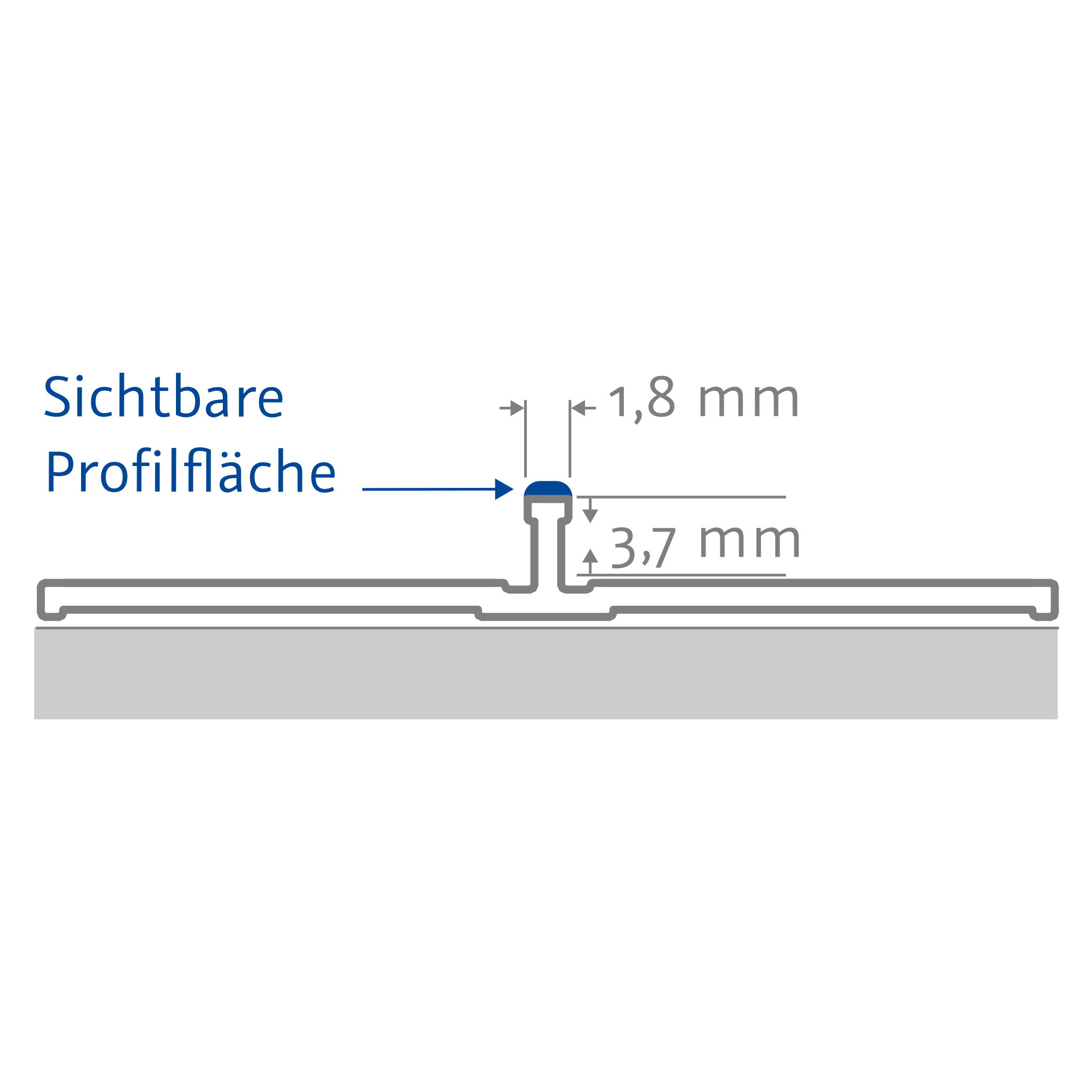 HSK Verbindungsprofil flächenbündig „RenoDeco“ in Schwarz (matt)