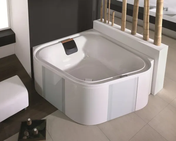 Hoesch Badewanne „Ergo+“ eck 164 × 164 cm in Weiß