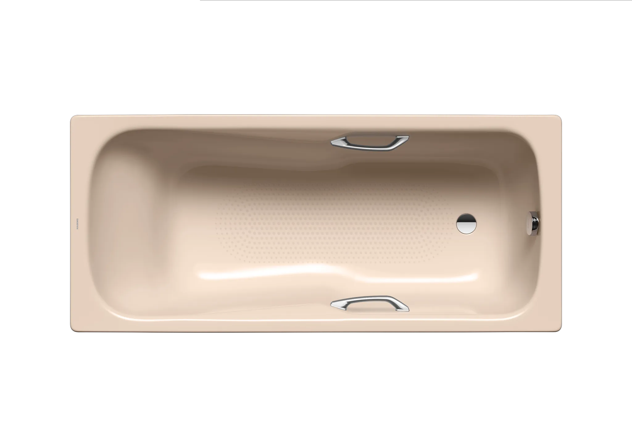 Kaldewei Badewanne „Dyna Set“ Star rechteck 180 × 80 cm, mit Grifflochbohrungen in bahamabeige