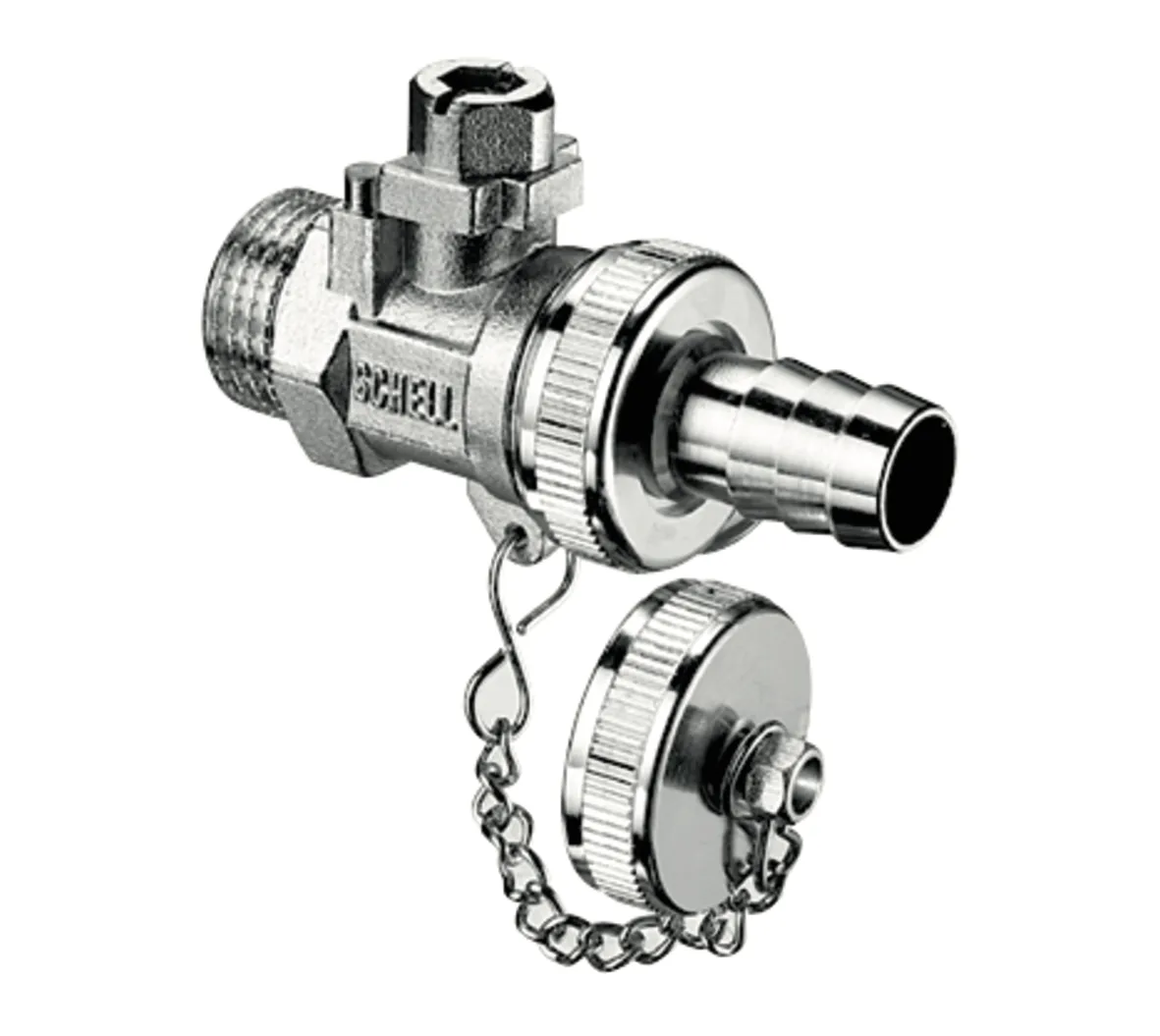 F + E-Kugelhahn, Max. Betriebsdruck: 16 bar, Messing F + E-Kugelhahn, Max. Betriebsdruck: 16 bar, Messing