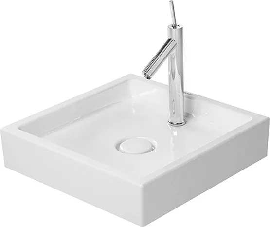 Aufsatzwaschtisch „Starck 1“, ohne Überlauf, Hahnlochposition mittig Hahnlochbohrung: mit 1×1 Hahnlochbohrung / Hahnlochposition: mittig / Oberflächenveredelung: ohne Oberflächenveredelung Aufsatzwaschtisch „Starck 1“, ohne Überlauf, Hahnlochposition mittig Hahnlochbohrung: mit 1×1 Hahnlochbohrung / Hahnlochposition: mittig / Oberflächenveredelung: ohne Oberflächenveredelung