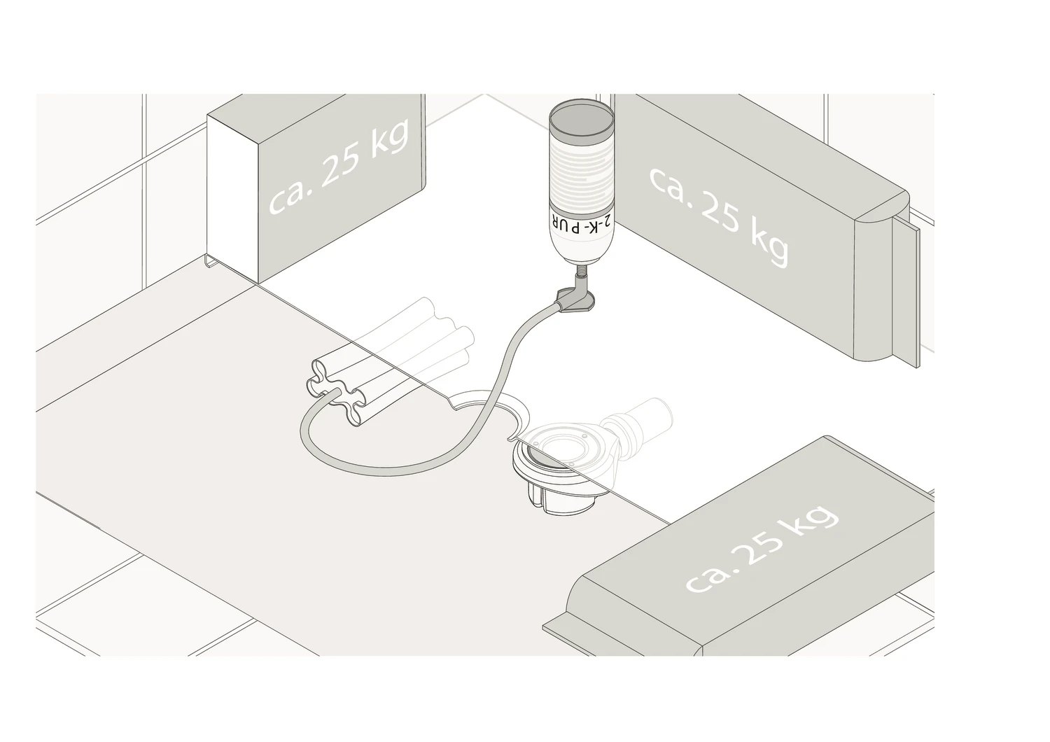 Bette Unterschäumungs-Set Bette Unterschäumungs-Set