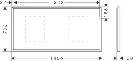Hansgrohe Xarita E Spiegel mit LED-Beleuchtung 1400⁄50 IR Sensor, Mattweiß Hansgrohe Xarita E Spiegel mit LED-Beleuchtung 1400⁄50 IR Sensor, Mattweiß