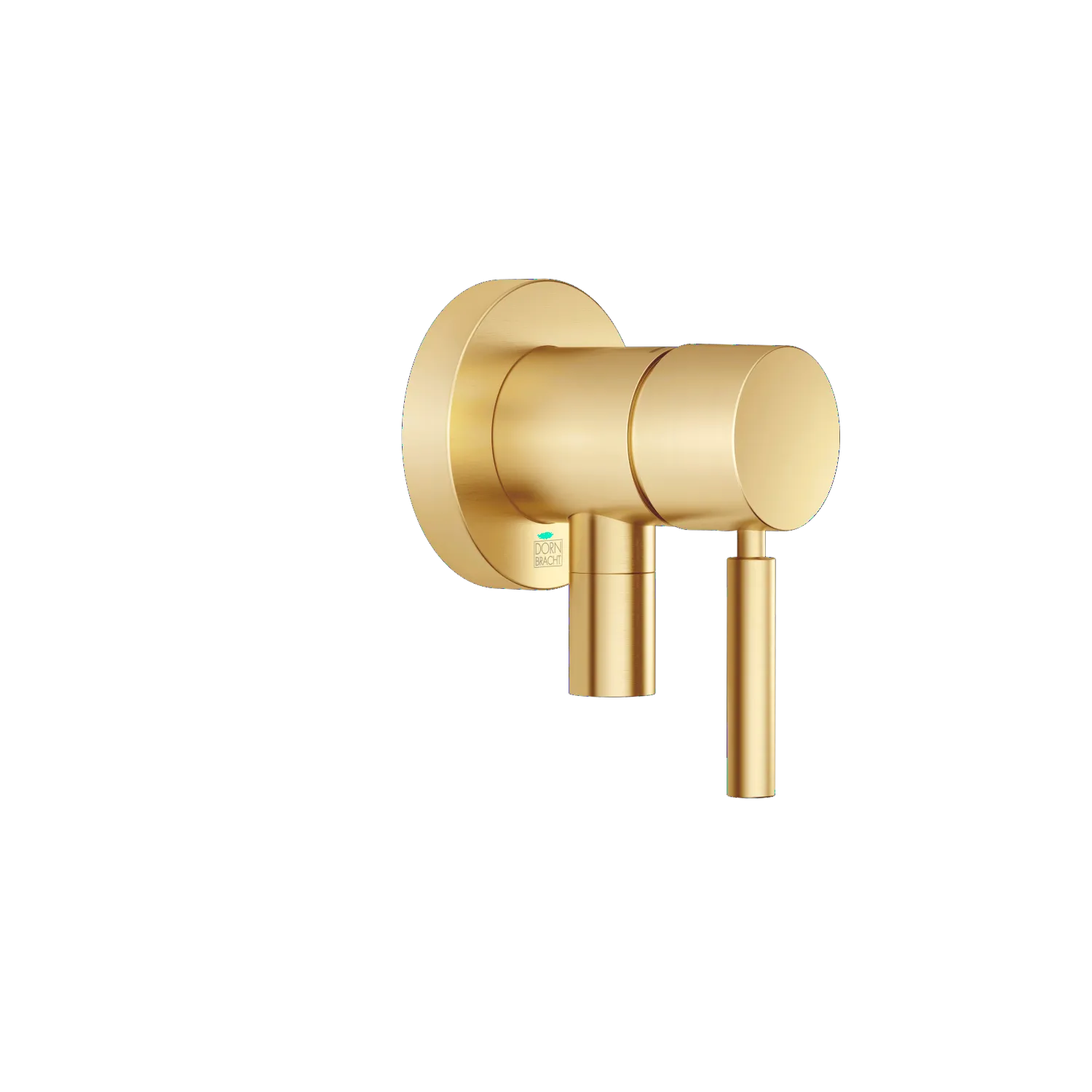 Dornbracht UP-Einhandbatterie mit Abdeckplatte Messing gebürstet