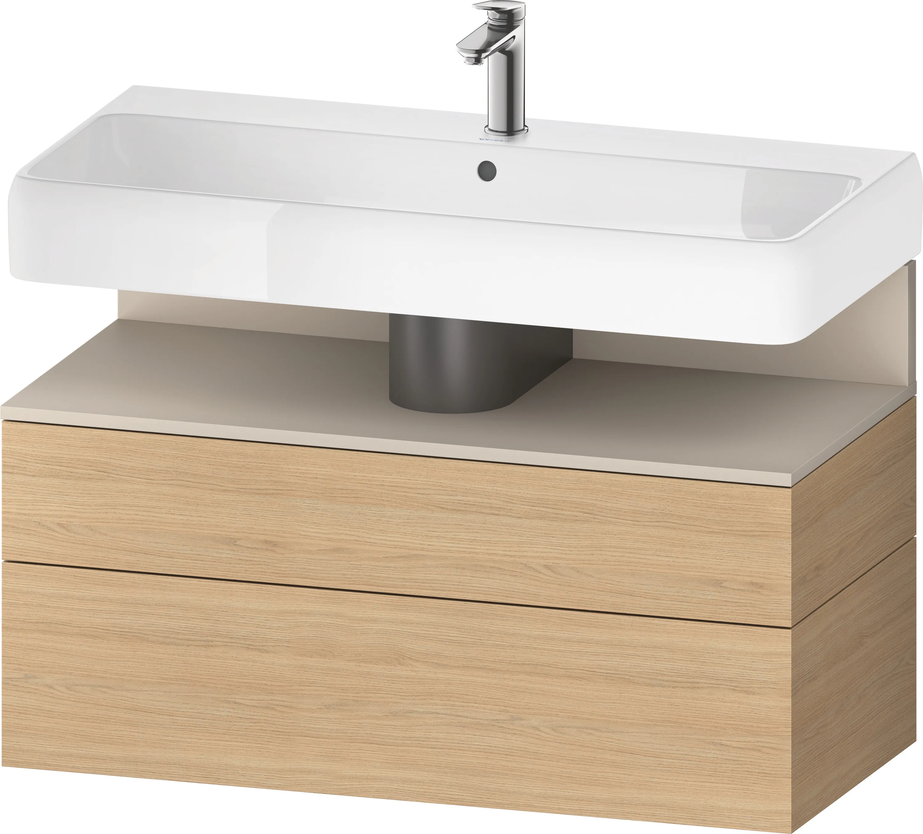 Duravit Waschtischunterschrank wandhängend „Qatego“ 99 × 59 × 47 cm, ohne Beleuchtung