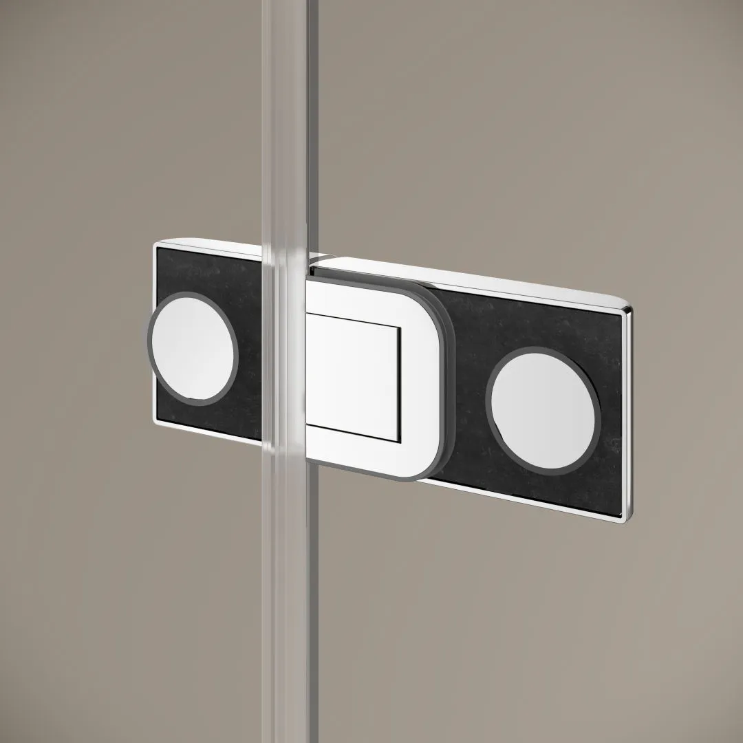 Kermi Duschdesign MENA Pendeltür 1-flügelig mit Festfeldern, Silber Hochglanz, 2000x1100 mm Kermi Duschdesign MENA Pendeltür 1-flügelig mit Festfeldern, Silber Hochglanz, 2000x1100 mm