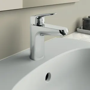 Waschtischarmatur Ceraflex, 5 l/min., ohne Ablaufgarnitur, Ausladung 110mm, Chrom Waschtischarmatur Ceraflex, 5 l/min., ohne Ablaufgarnitur, Ausladung 110mm, Chrom