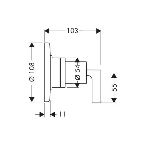 Quattro Axor Citterio Fertigset chrom mit Hebelgriffen Quattro Axor Citterio Fertigset chrom mit Hebelgriffen