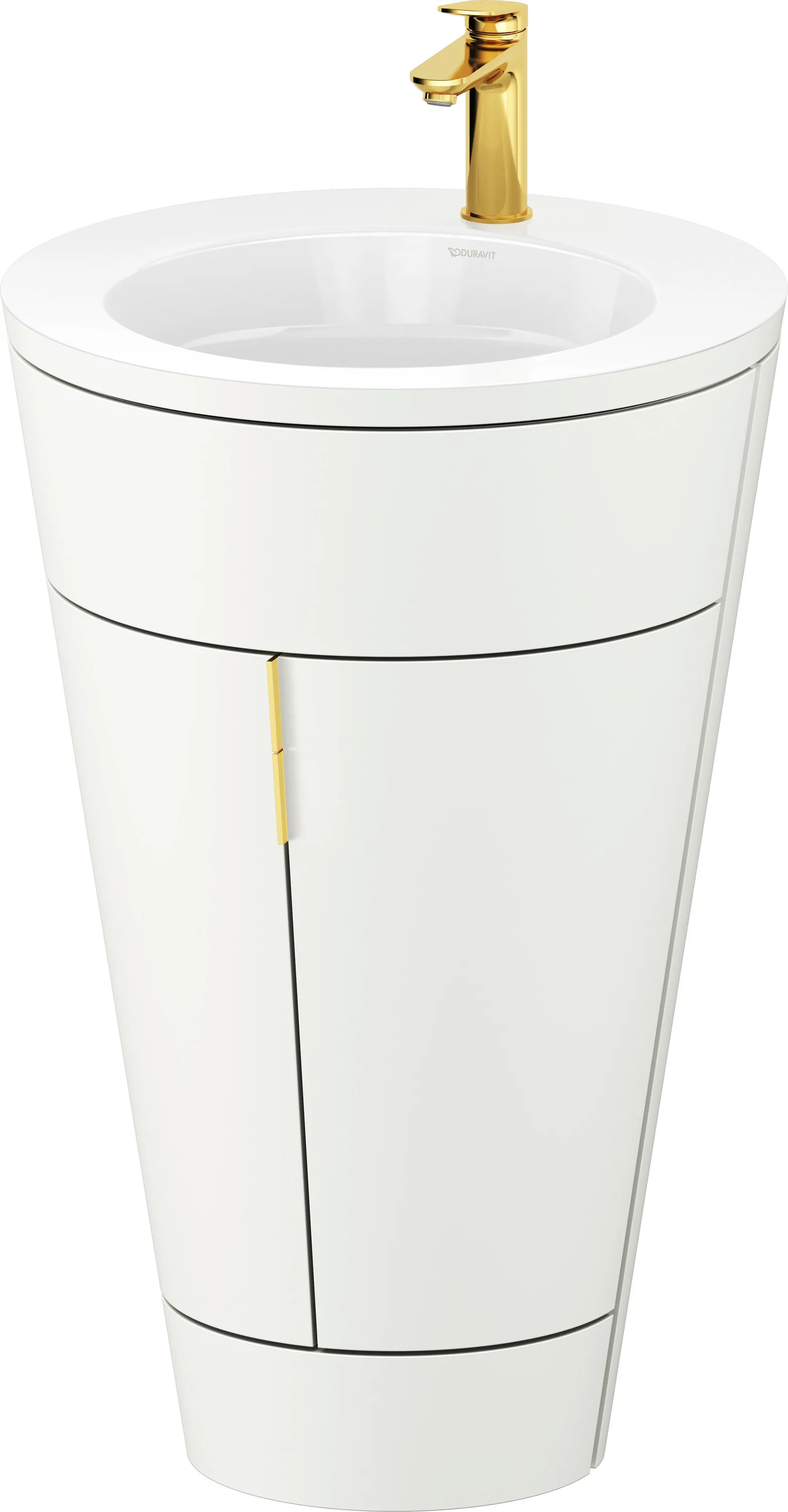 Duravit Waschtischunterschrank bodenstehend „Starck 1“ 56 × 86,4 × 60,5 cm in Weiß Seidenmatt, mit Beleuchtung Duravit Waschtischunterschrank bodenstehend „Starck 1“ 56 × 86,4 × 60,5 cm in Weiß Seidenmatt, mit Beleuchtung