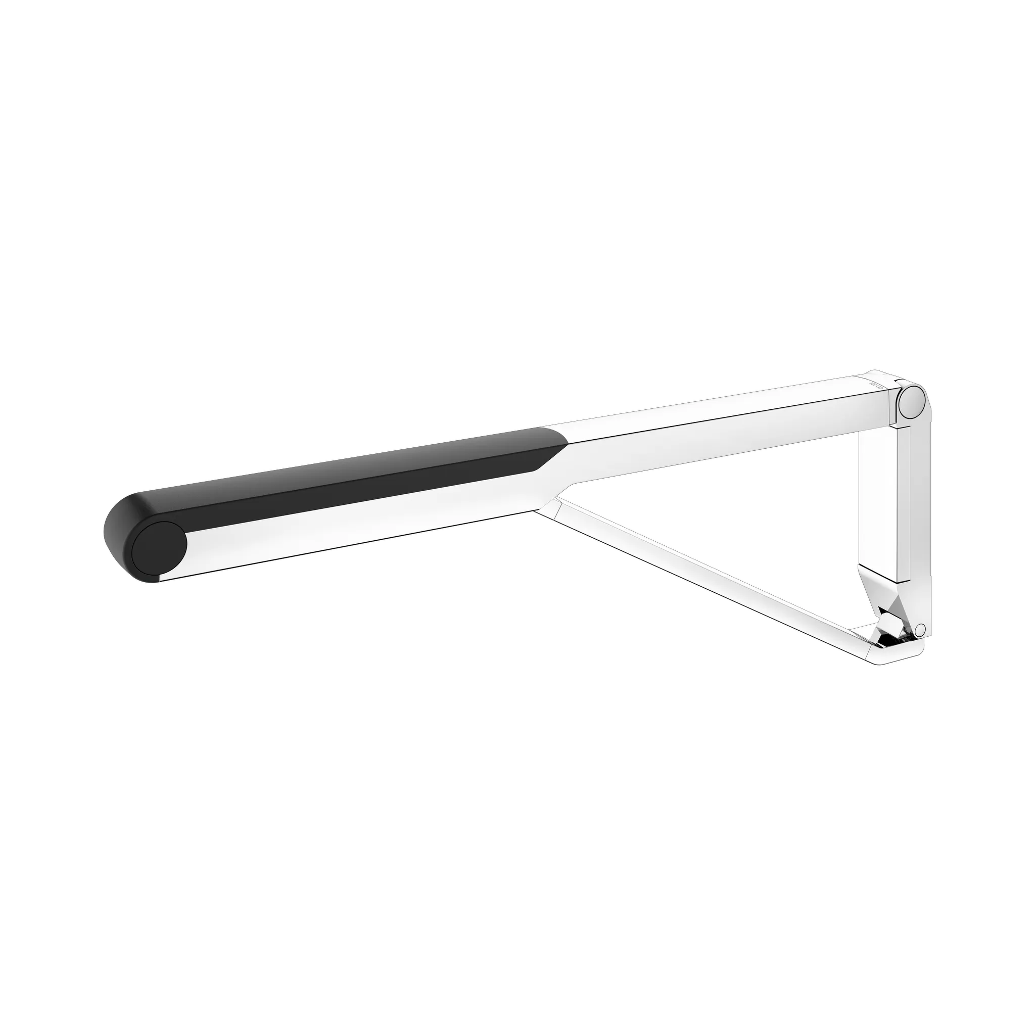 AXESS Stützklappgriff WC 700 mm verchromt/schwarz