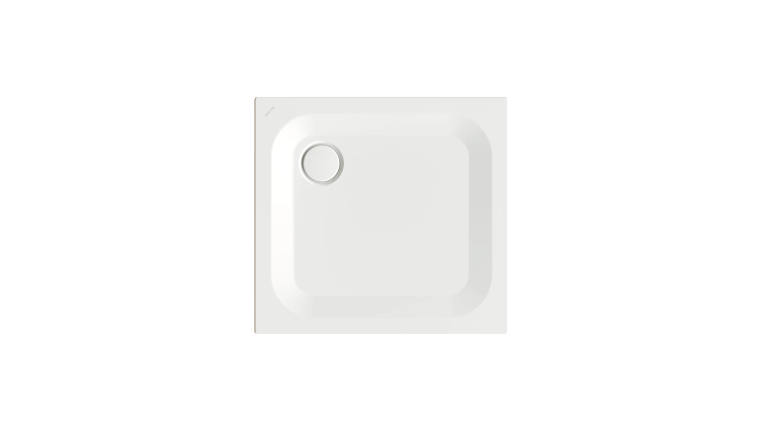Bette rechteck Duschwanne „BetteUltra“ 800 × 750 mm mit BetteAntirutsch Pro, ohne Oberflächenveredelung, ohne Wannenträger, in Snow