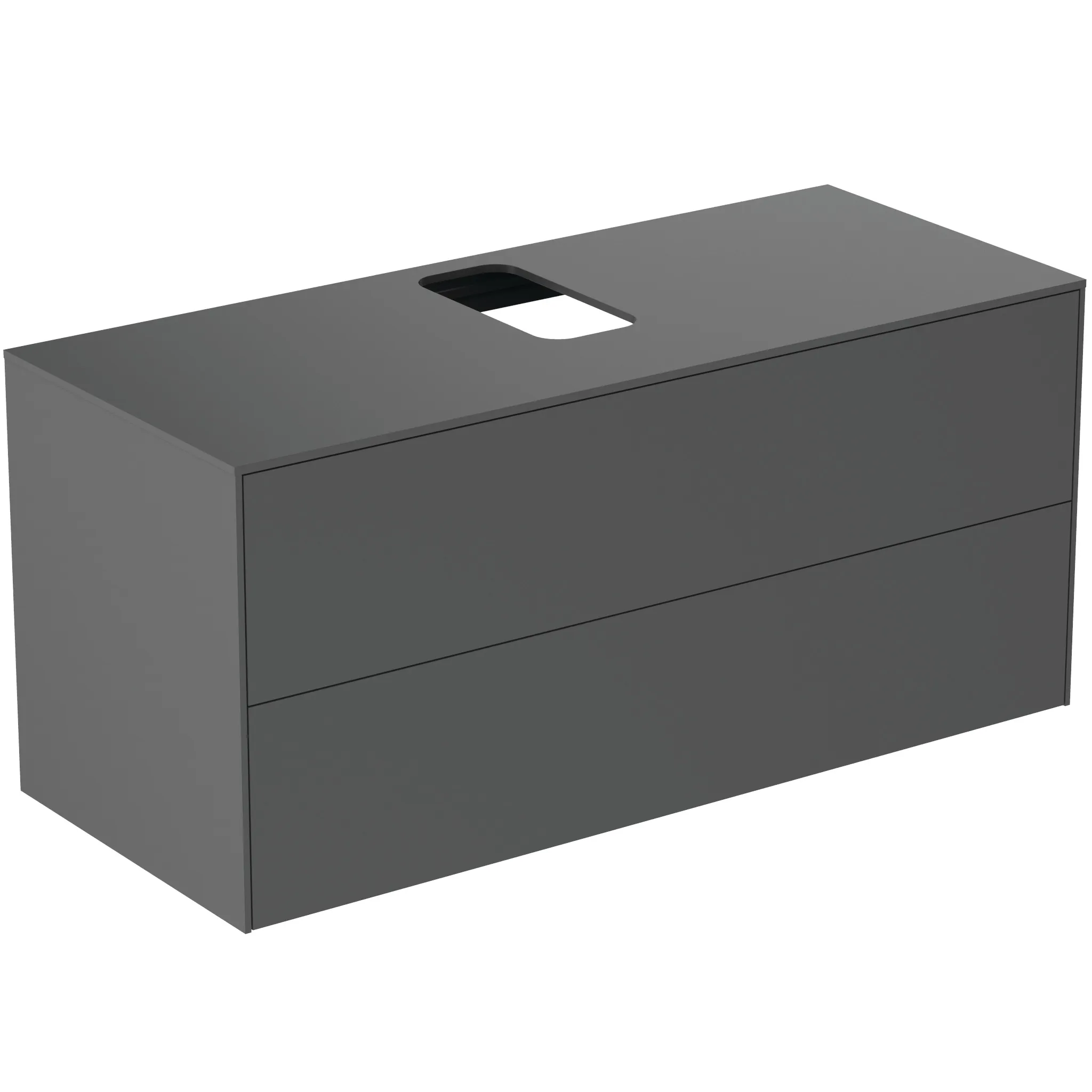 Ideal Standard Waschtischunterschrank Conca, 2 Auszüge, Anthrazit