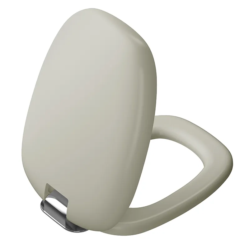 VitrA WC-Sitz mit Absenkautomatik, Duroplast, Taupe Matt/Chrom