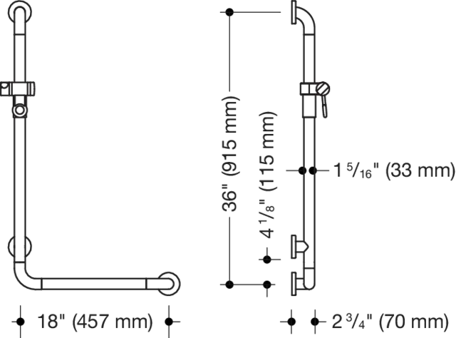 Winkelgriff m.Br.H. (USA) S801 matt, AM:36 x 18´´ reinweiß Winkelgriff m.Br.H. (USA) S801 matt, AM:36 x 18´´ reinweiß