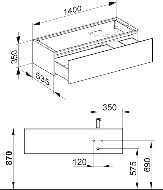 KEUCO Waschtischunterschrank mit Auszug „Edition 11“ Cashmere (Glas, satiniert), Cashmere (Lack, seidenmatt), Becken rechts, mit Beleuchtung 1400 × 350 × 535 mm KEUCO Waschtischunterschrank mit Auszug „Edition 11“ Cashmere (Glas, satiniert), Cashmere (Lack, seidenmatt), Becken rechts, mit Beleuchtung 1400 × 350 × 535 mm