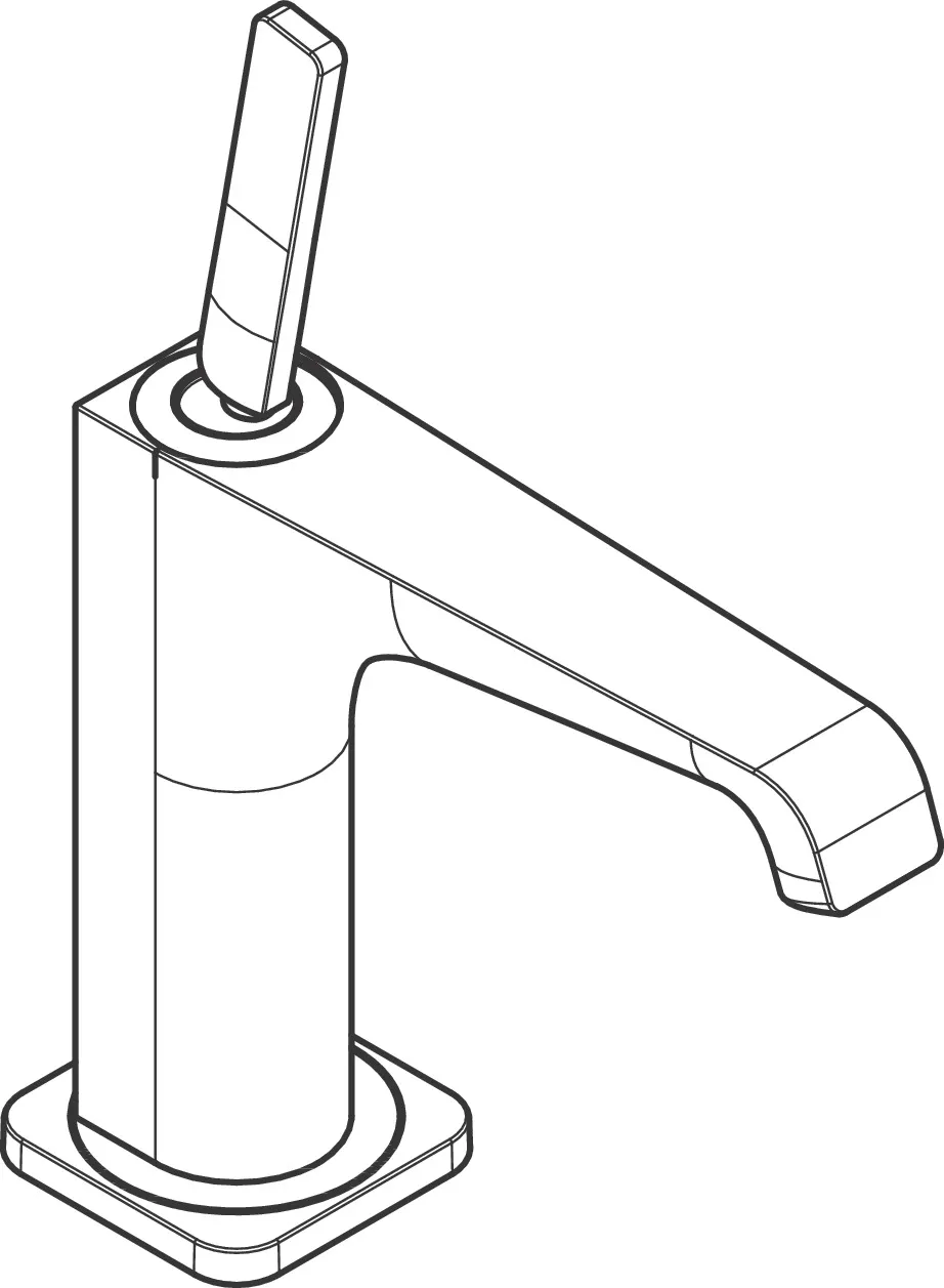 Waschtischmischer 125 Axor Citterio E ohne Zugstange chrom