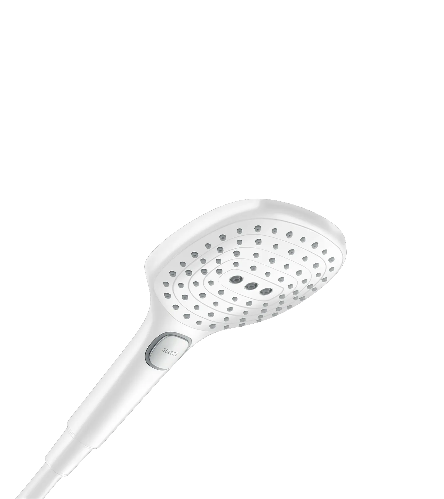 Hansgrohe Raindance Select E Handbrause 120 3jet PowderRain EcoSmart, Mattweiß Hansgrohe Raindance Select E Handbrause 120 3jet PowderRain EcoSmart, Mattweiß