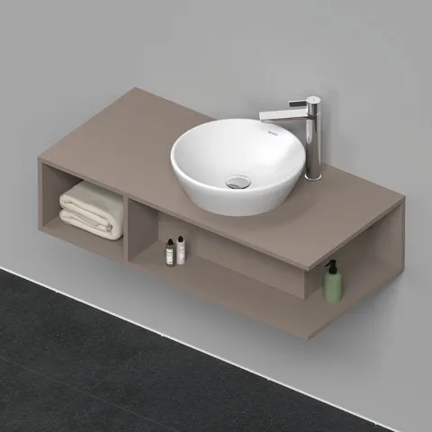 Duravit Waschtischunterschrank wandhängend „D-Neo“ 100 × 26 × 48 cm Basalt Matt