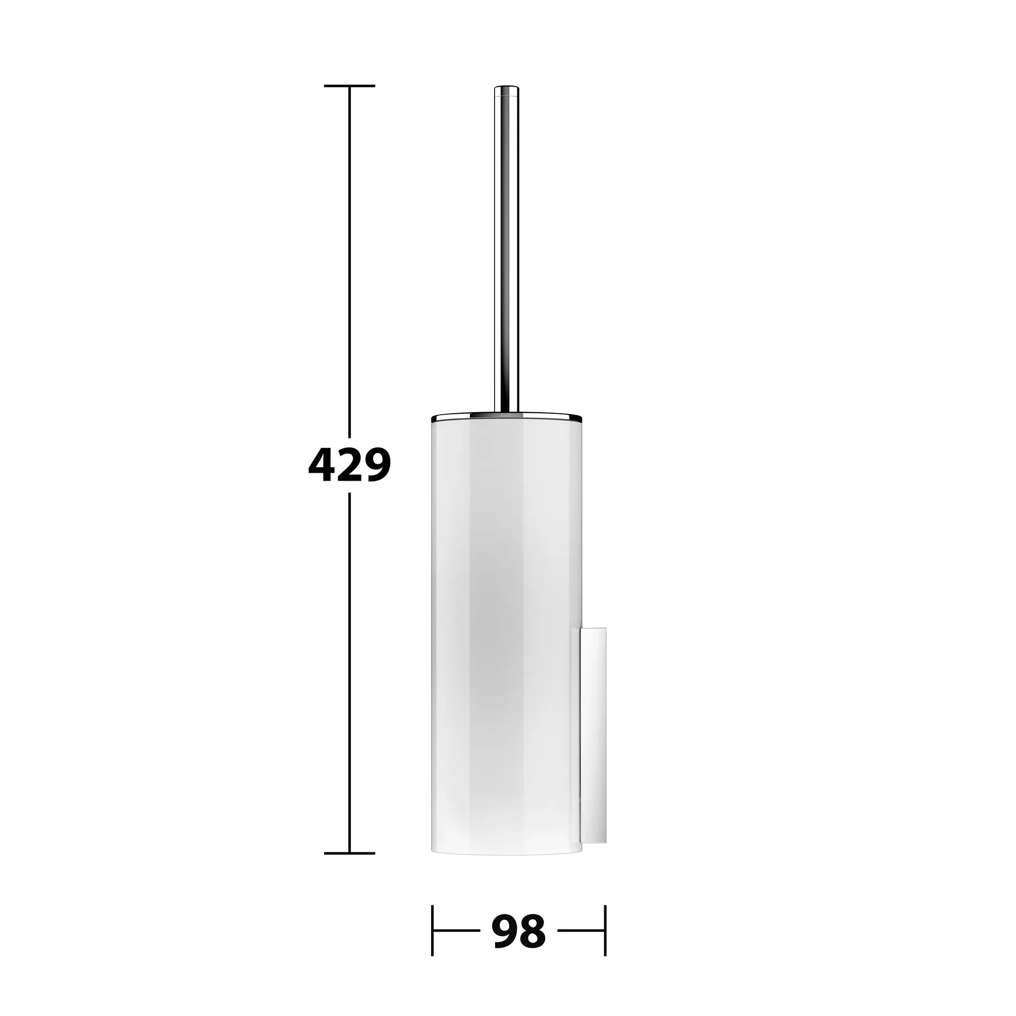 Edition 400 11564019000 Toilettenbürstengarnitur komplett verchromt Edition 400 11564019000 Toilettenbürstengarnitur komplett verchromt