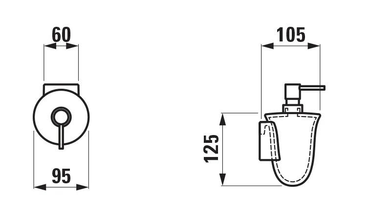 Seifenspender THE NEW CLASSIC 105x95x125 Saphirkeramik Montagezubehör inklusive weiß Seifenspender THE NEW CLASSIC 105x95x125 Saphirkeramik Montagezubehör inklusive weiß