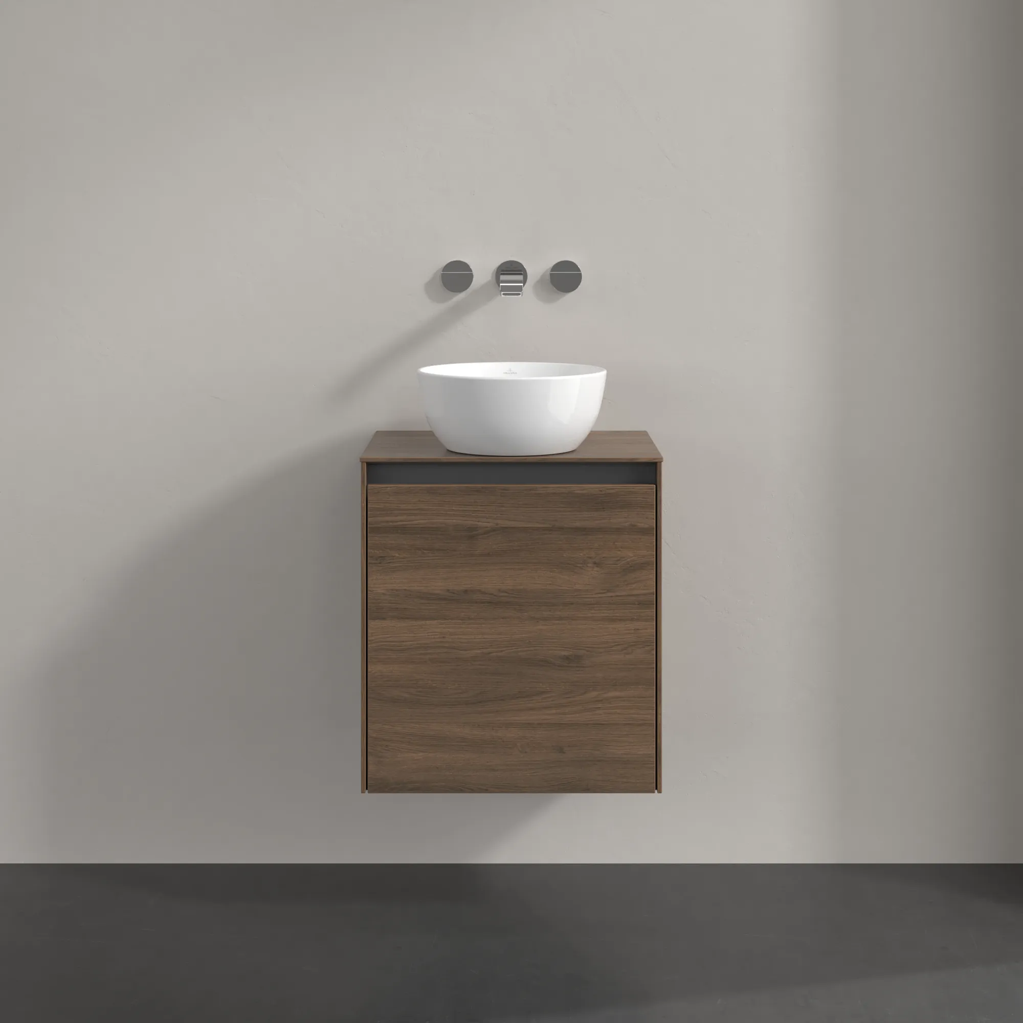 Villeroy & Boch Waschbeckenunterschrank Collaro Arizona Oak 500x380 mm, 1 Tür, SoftClosing, Wandmontage