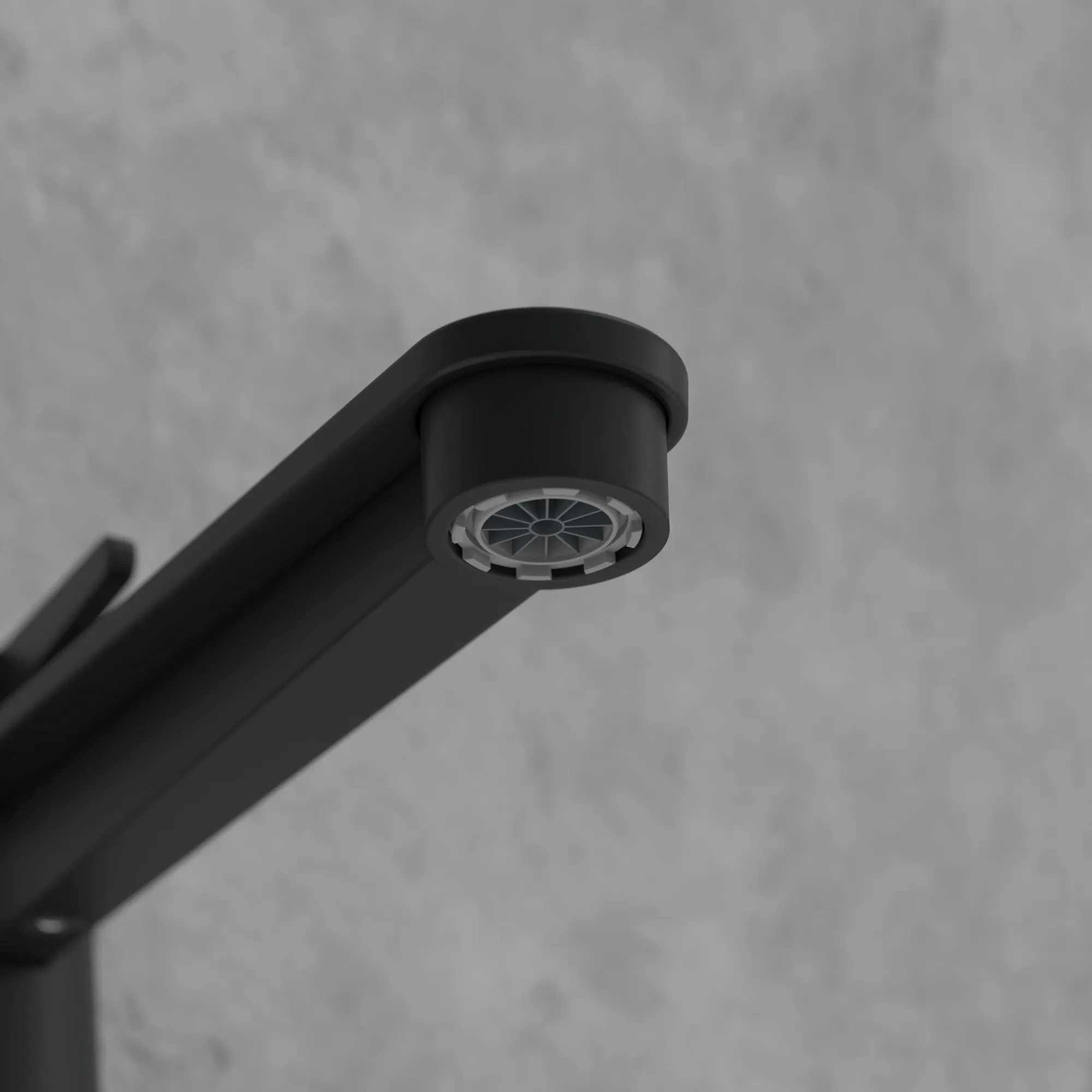 Einhand-Waschtischarmatur „Conum“ 21,5 cm Ausladung 179 mm in Matt Black Einhand-Waschtischarmatur „Conum“ 21,5 cm Ausladung 179 mm in Matt Black