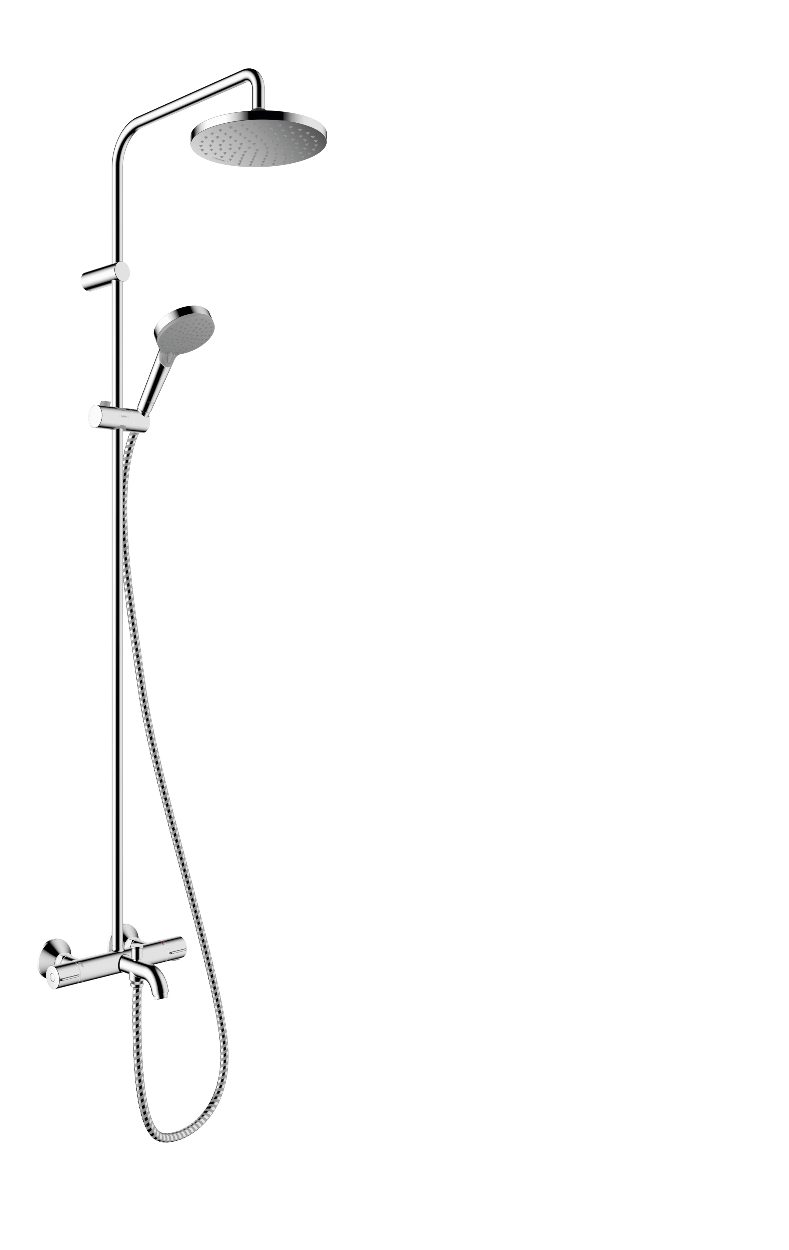 Showerpipe 200 1jet Vernis Blend chrom mit Wannenthermostat