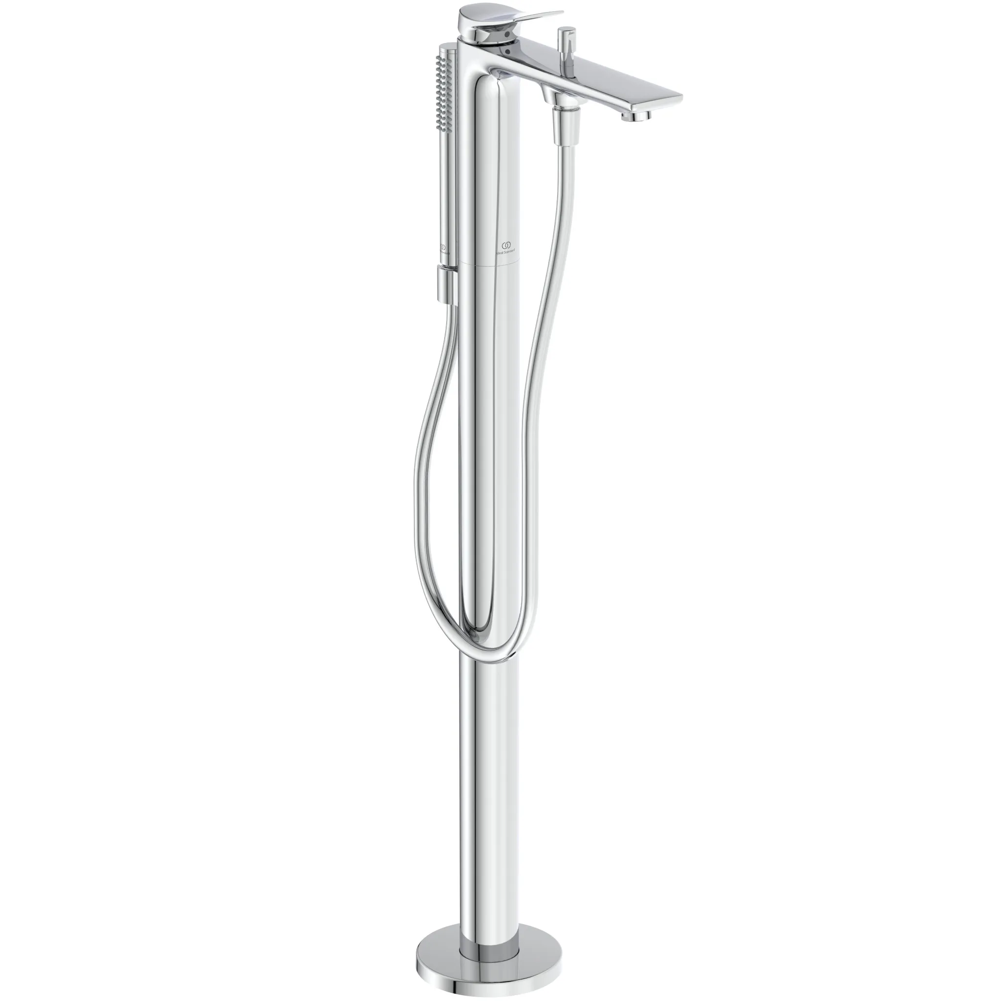 freistehende Badewannenarmatur Conca mit Stick-Handbrause Ausladung 204mm Brushed Gold freistehende Badewannenarmatur Conca mit Stick-Handbrause Ausladung 204mm Brushed Gold