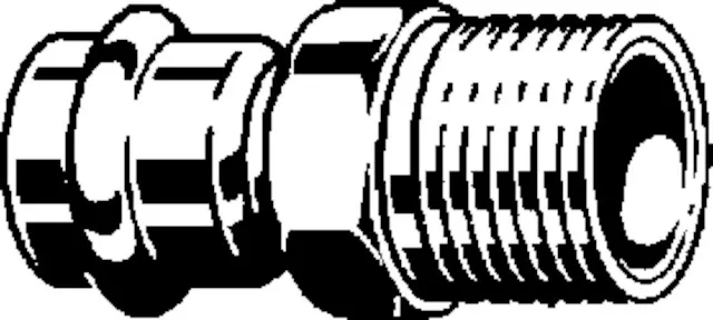 „Prestabo“ Fitting mit 2 Anschlüssen unlegiert, verzinkt 22 mm × 3/4″ VdS-Zulassung „Prestabo“ Fitting mit 2 Anschlüssen unlegiert, verzinkt 22 mm × 3/4″ VdS-Zulassung