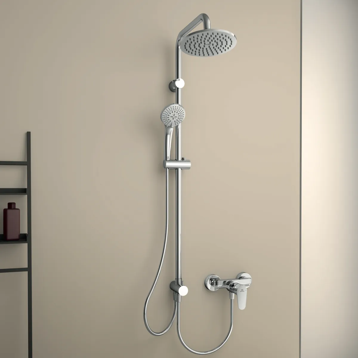 Ideal Standard IdealRain Duschsystem für Aufputz-Armatur Chrom Ideal Standard IdealRain Duschsystem für Aufputz-Armatur Chrom