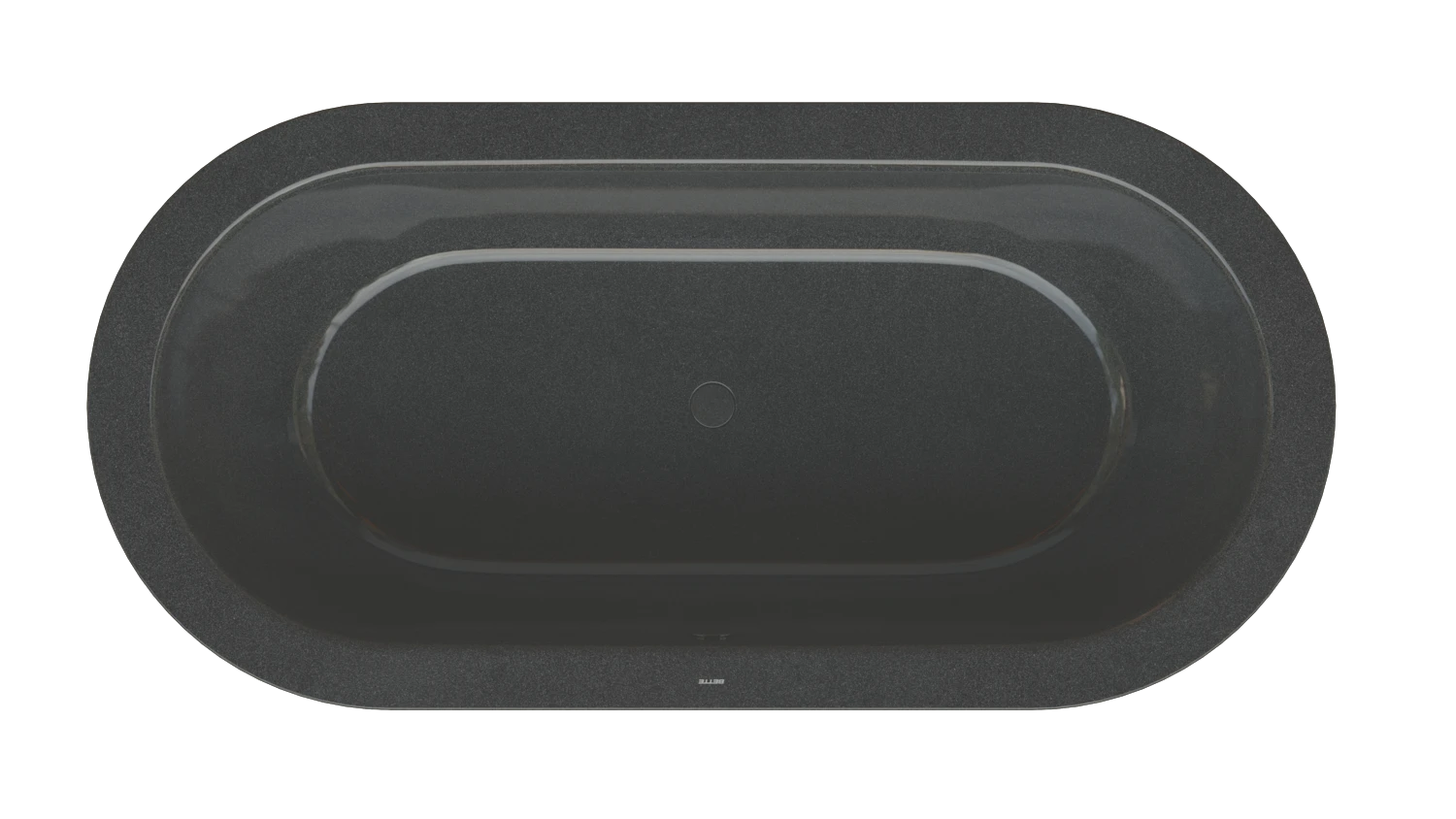 Bette oval Badewanne „BetteStarlet Oval Silhouette“ 195 × 95 cm in Midnight