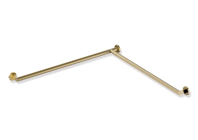 Dusch-, Wannenhandlauf des Systems 900, Edelstahl, PVD, waagerechte Längen 965 mm, D: 32 mm, Ausführung rechts, in Farbe CK (Messing glänzend) Dusch-, Wannenhandlauf des Systems 900, Edelstahl, PVD, waagerechte Längen 965 mm, D: 32 mm, Ausführung rechts, in Farbe CK (Messing glänzend)