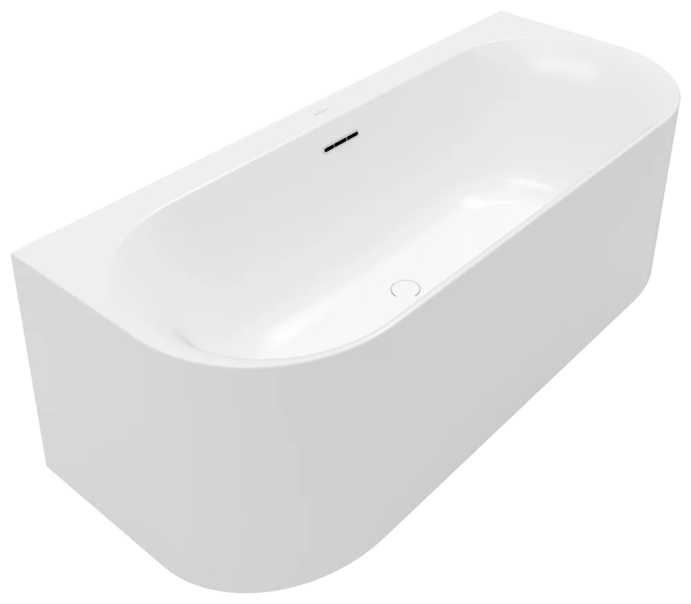 Villeroy & Boch Loop & Friends OVAL Airpool Comfort (AC) mit Whirlpoolsystem, 1800x800mm Stone White, Acryl, matt, 440mm Innentiefe, 600mm Einbauhöhe, 2 Personen