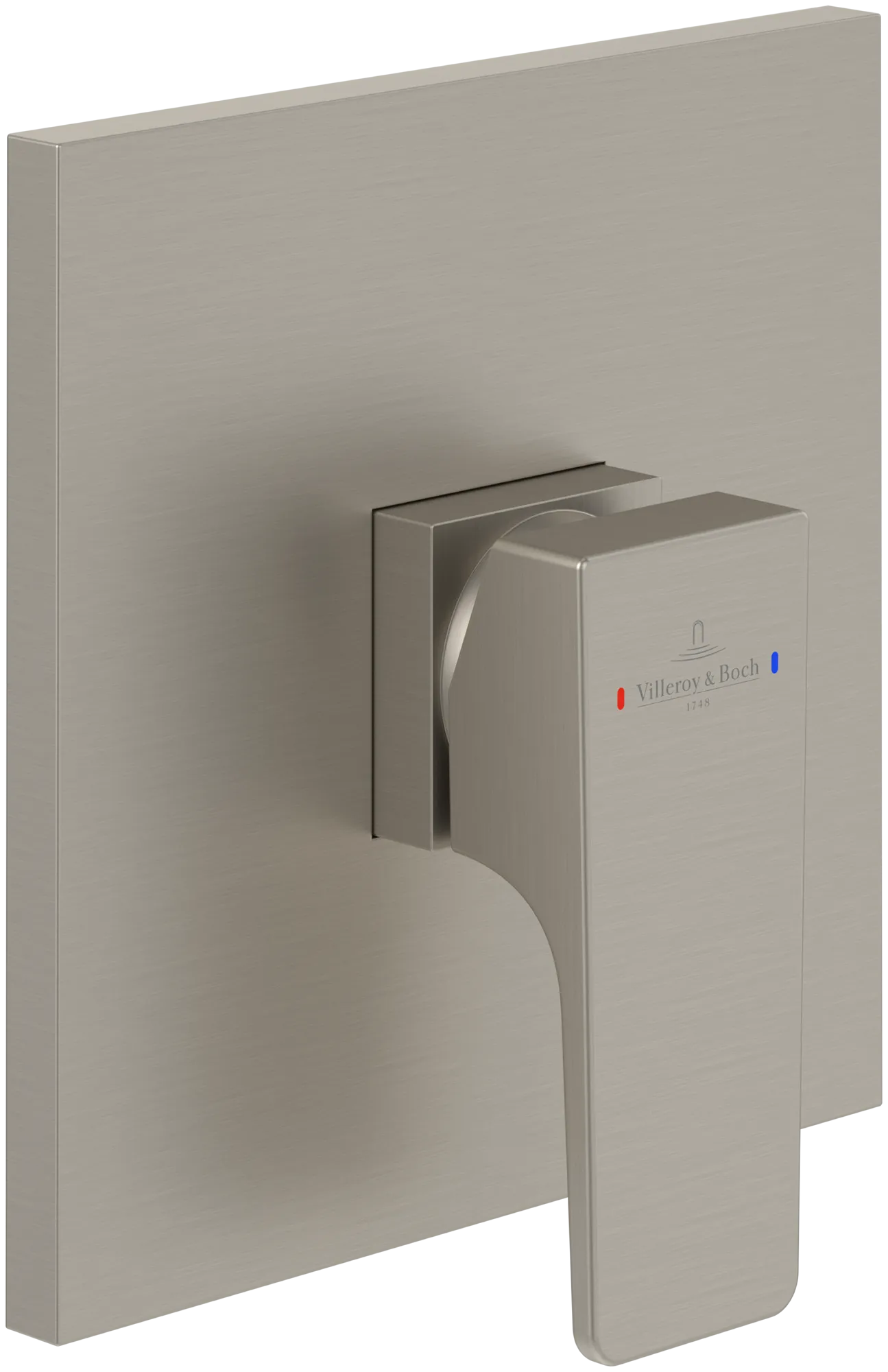 Villeroy & Boch Architectura Square Duscharmatur, Brushed Nickel Matt, 150x49x150 mm, Einhebel, Keramikkartusche Villeroy & Boch Architectura Square Duscharmatur, Brushed Nickel Matt, 150x49x150 mm, Einhebel, Keramikkartusche