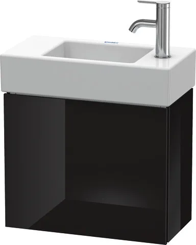 Duravit Waschtischunterschrank wandhängend „L-Cube“ 48 × 40 × 24 cm Schwarz Hochglanz