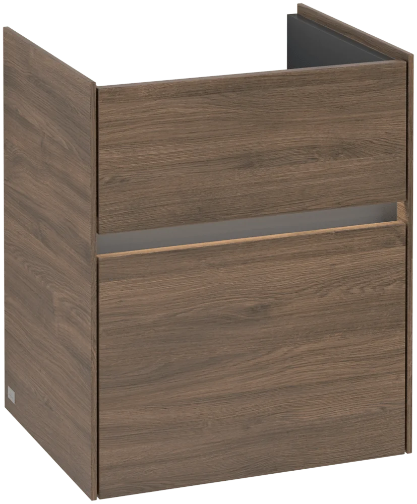 Villeroy & Boch Waschbeckenunterschrank Collaro C006B0 Arizona Oak 460x374mm mit Beleuchtung und SoftClosing