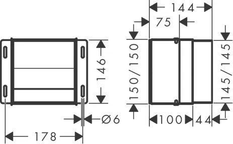XtraStoris Original Einbau Toilettenpapierhalter 150/150/140 Mattschwarz XtraStoris Original Einbau Toilettenpapierhalter 150/150/140 Mattschwarz