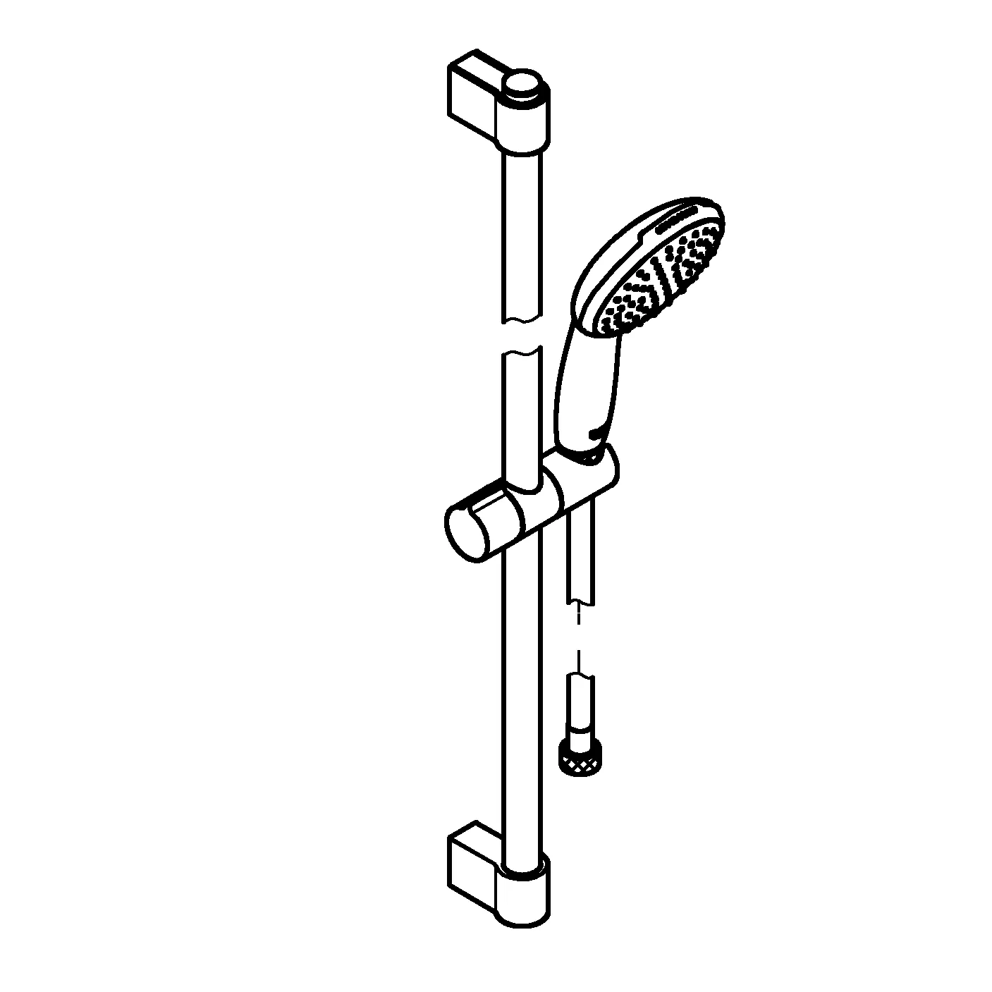 Brausestangenset Tempesta 110 27924_3, 600mm, Handbrause Tempesta 110, 1 Strahlart: Rain, Brauseschlauch Relexaflex 1.750mm, Water Saving, maximaler Durchfluss (bei 3 bar): 8.7 l/min, chrom Brausestangenset Tempesta 110 27924_3, 600mm, Handbrause Tempesta 110, 1 Strahlart: Rain, Brauseschlauch Relexaflex 1.750mm, Water Saving, maximaler Durchfluss (bei 3 bar): 8.7 l/min, chrom