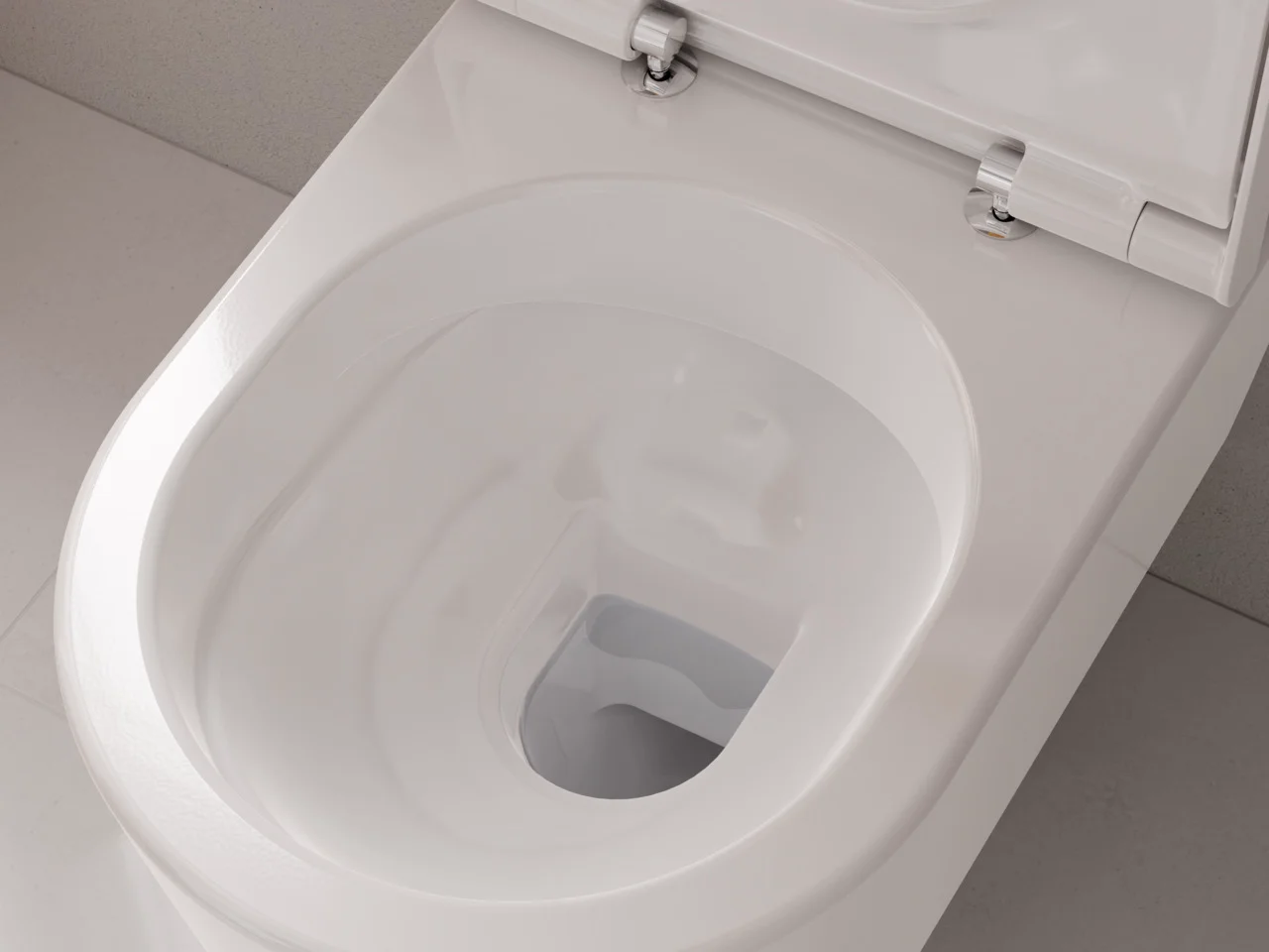 Hansgrohe EluPura S Wand-WC-Set, weiß, 540x360 mm, AquaFall Flush, HygieneEffect, SoftClose, QuickRelease