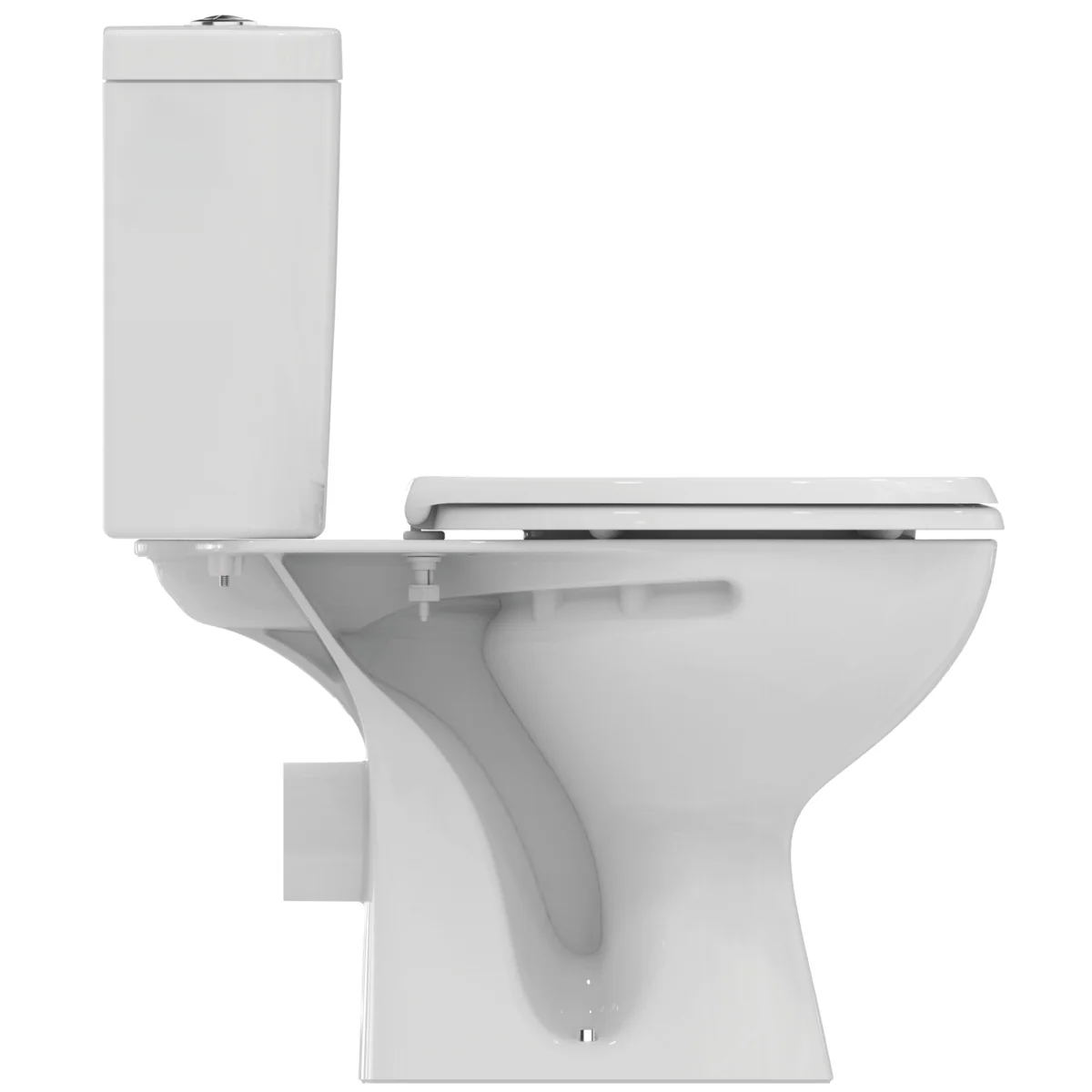 Ideal Standard Eurovit Standtiefspül-WC mit Spülkasten Zulauf oben, WC-Sitz, wassersparende 2-Mengen-Spülung, weiß Ideal Standard Eurovit Standtiefspül-WC mit Spülkasten Zulauf oben, WC-Sitz, wassersparende 2-Mengen-Spülung, weiß