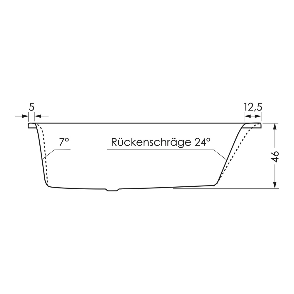 repaBAD Badewanne „Genf Duo“ trapez 1700 mm, links in Weiß Matt repaBAD Badewanne „Genf Duo“ trapez 1700 mm, links in Weiß Matt