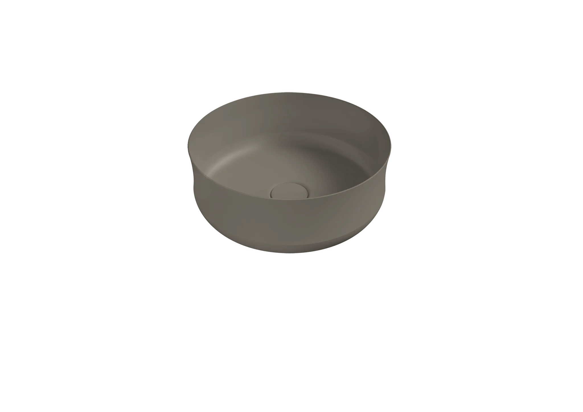 Kaldewei MING Waschtisch-Schale, 400 mm Durchmesser, warm grey, Perl-Effekt, ohne Überlauf