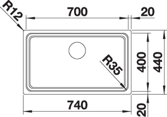 BLANCO ETAGON 700-U