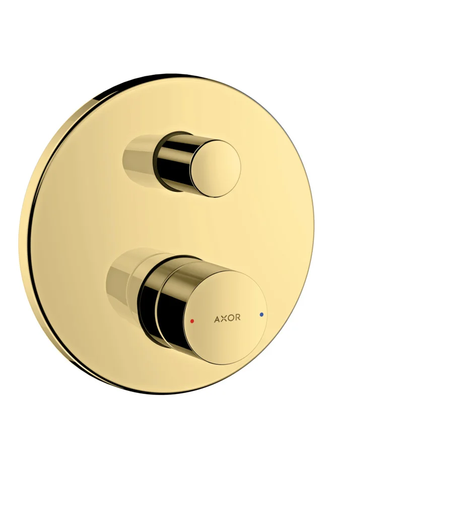 Hansgrohe AXOR Uno Einhebel-Wannenmischer Unterputz mit Zerogriff BBR, Brushed Bronze, 2 Verbraucher, Keramikmischsystem, einstellbare Temperaturbegrenzung, automatische Rückstellung, Schalldämpfer, für Durchlauferhitzer geeignet