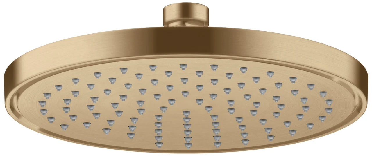 Hansgrohe AXOR ShowerSolutions Kopfbrause 220 1jet EcoSmart Brushed Bronze, 220 mm, verstellbarer Winkel, abnehmbar zur Reinigung, G 1/2 Anschluss